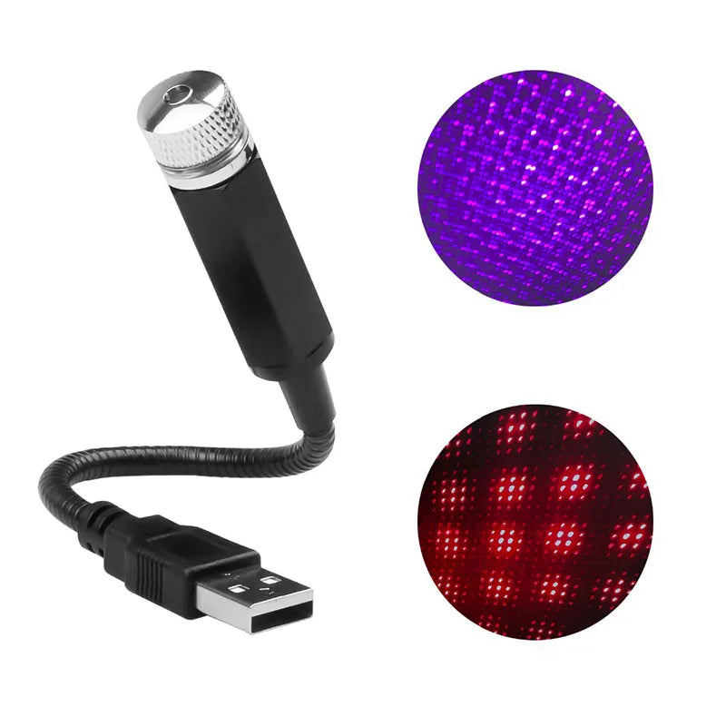 USB Car Roof Star LED Lights