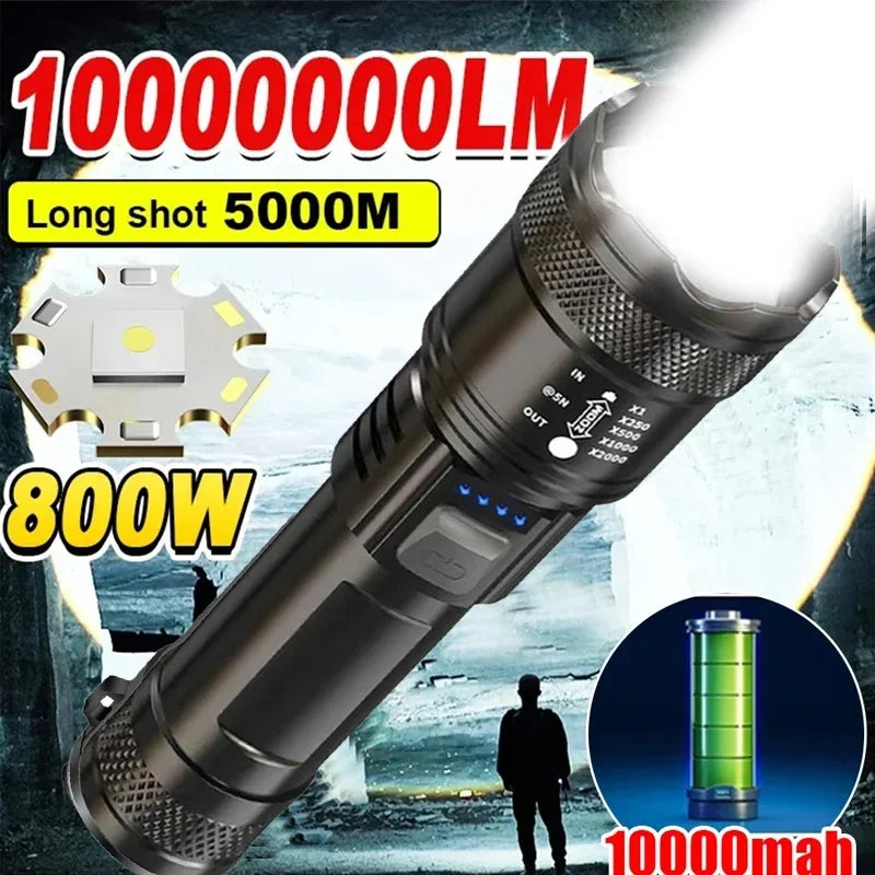 USB Rechargeable Solar LED Torch