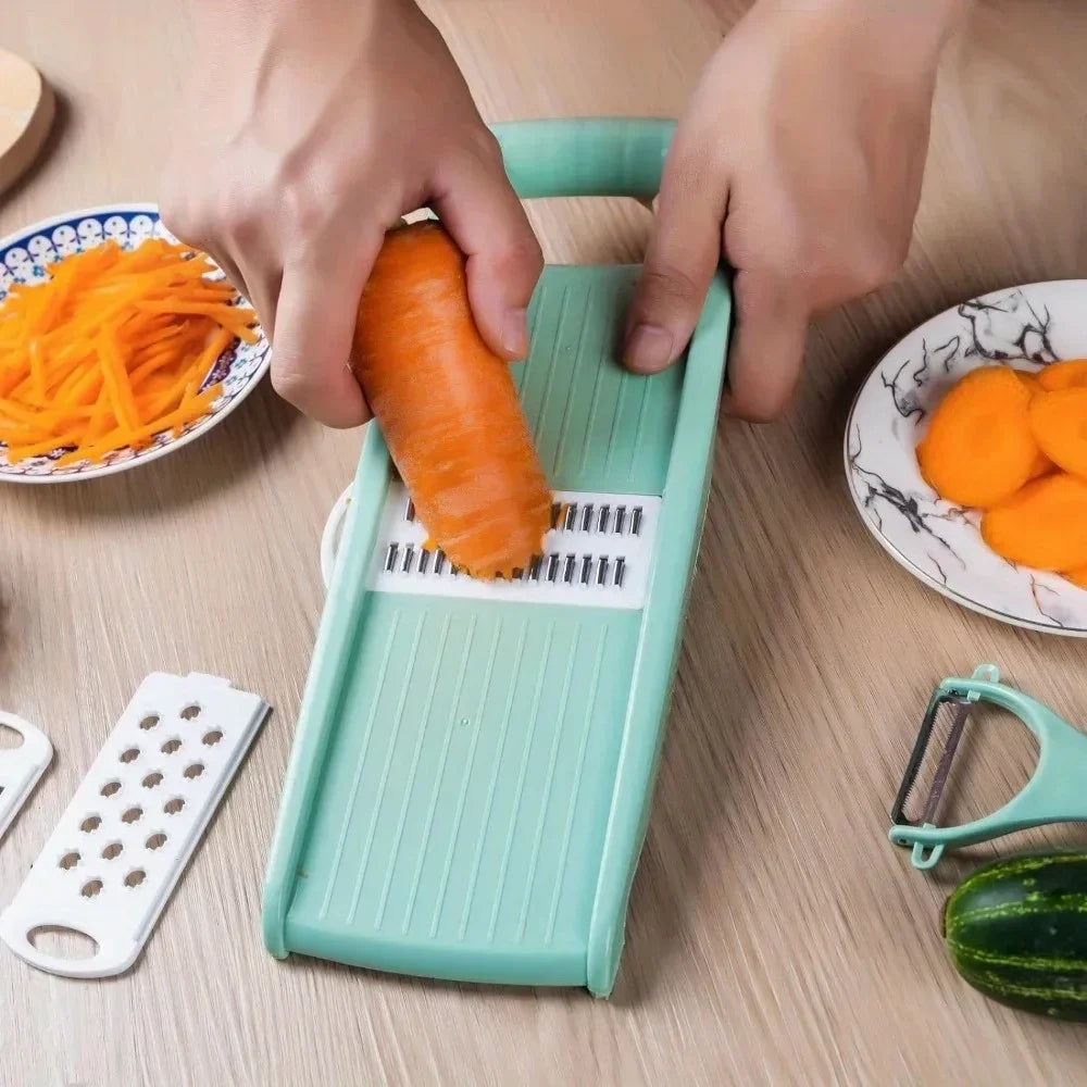 5 in 1 Multi-Functional Vegetable Chopper Onion Chopper Food Chopper Kitchen Mandoline Slicer Veggie Dicer Cutter