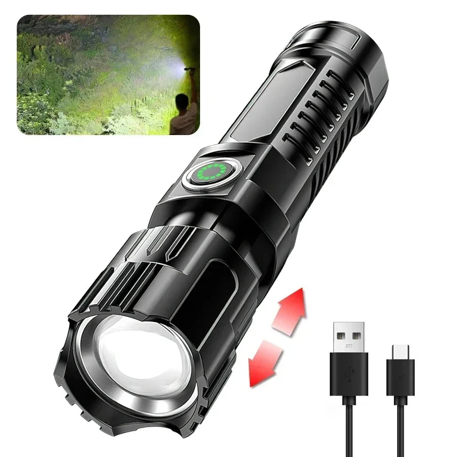 USB Rechargeable Solar LED Torch