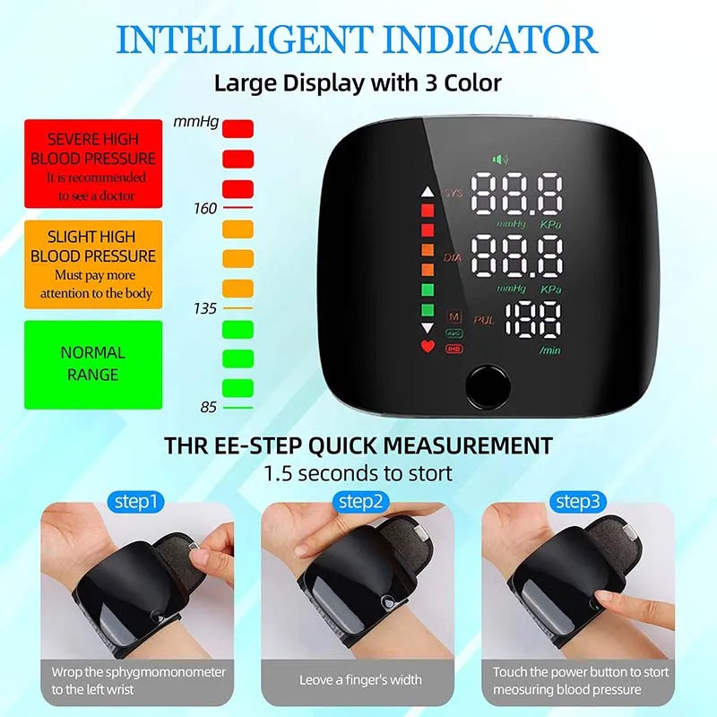 Smart Wrist Blood Pressure Monitor