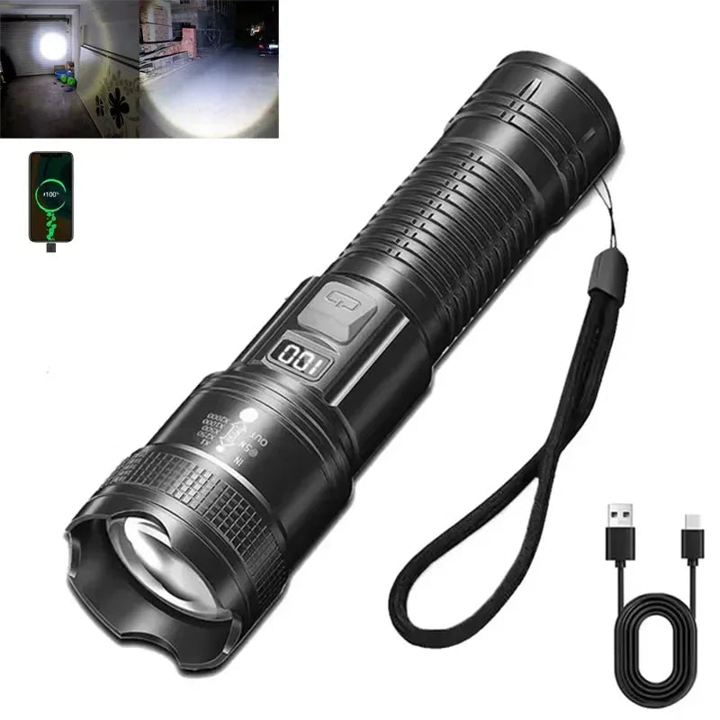 USB Rechargeable Solar LED Torch