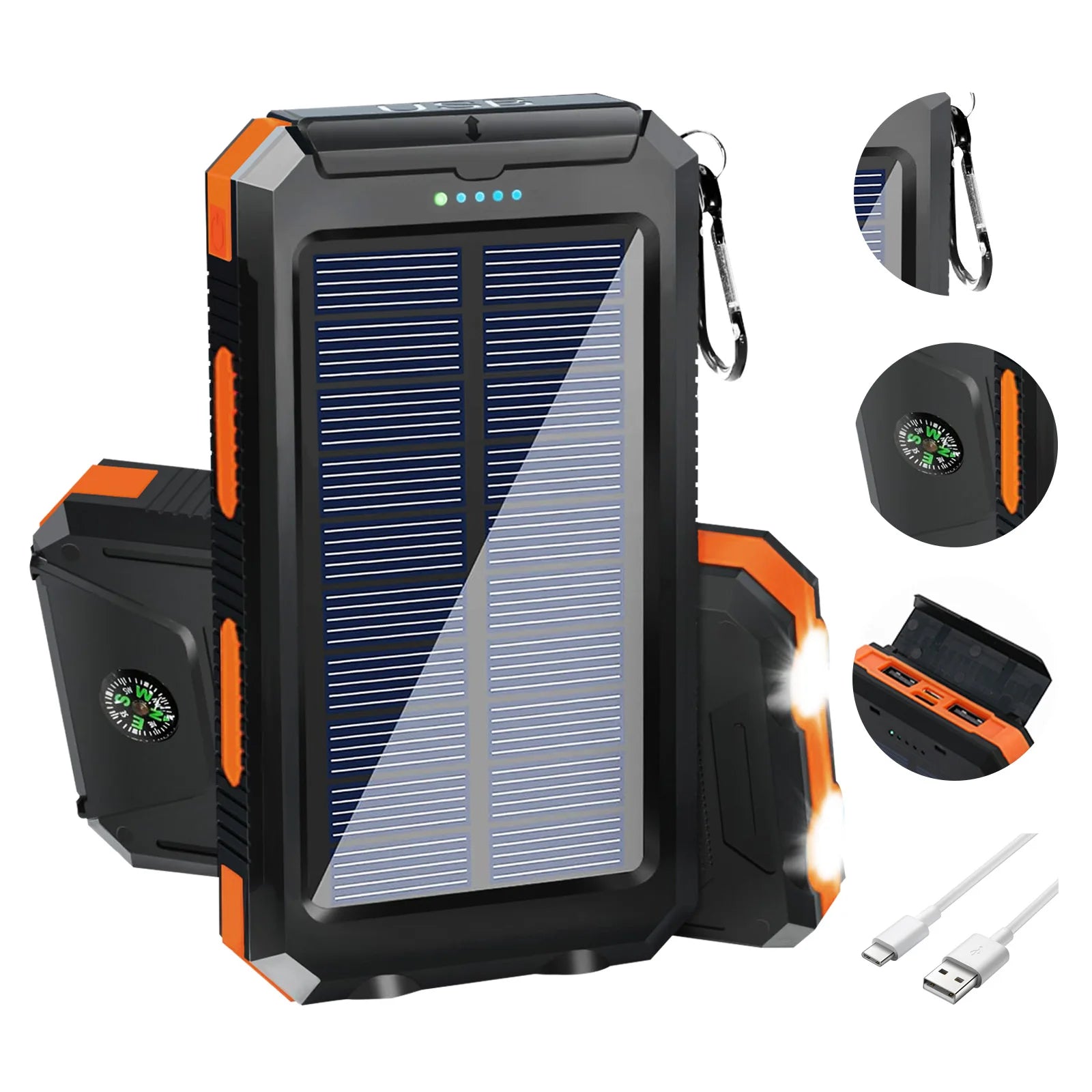 🔋 20,000mAh Solar Power Bank