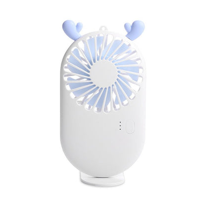 Summer 1pc Cute Portable Mini Fan Handheld USB Chargeable Desktop Fans 3 Mode Adjustable Summer Cooler For Outdoor Travel Office